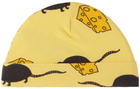 Mini Rodini Baby Yellow Mouse Beanie