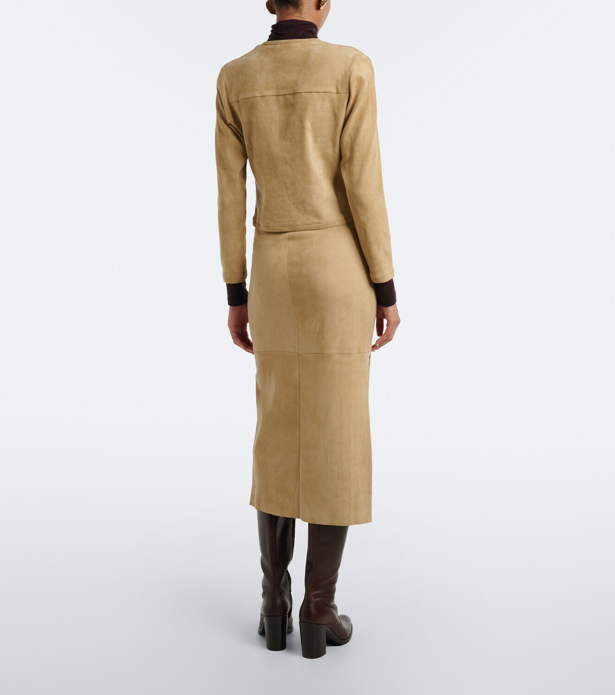 Stouls Winona suede midi skirt