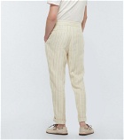 Brunello Cucinelli - Striped linen and wool slim pants