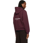 WOOYOUNGMI Burgundy Logo Hoodie