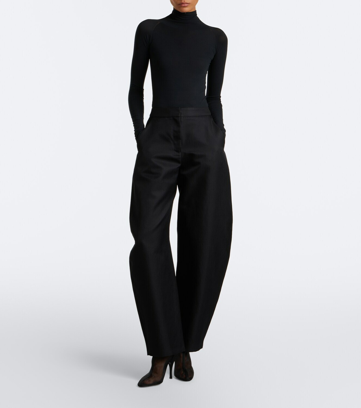 Alaïa Mesh knee-high boots