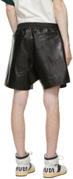 Rhude Black Lambskin Ciesta Shorts