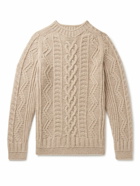 Howlin' - Super Cult Slim-Fit Cable-Knit Virgin Wool Sweater - Neutrals