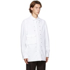 Bottega Veneta White Gabardine Studded Shirt