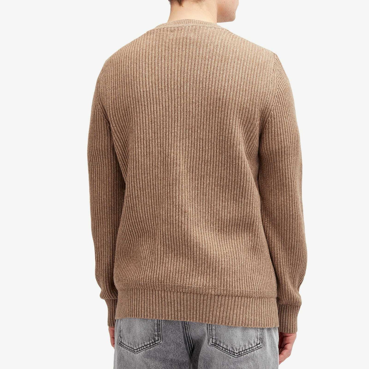 Barbour Men's x Baracuta Miller Crew Knit Jumper in Tan