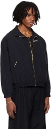 WILLY CHAVARRIA Black Embroidered Track Jacket