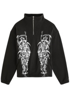 Warren Lotas Serenity Reaper Embroidered Fleece Jacket Black