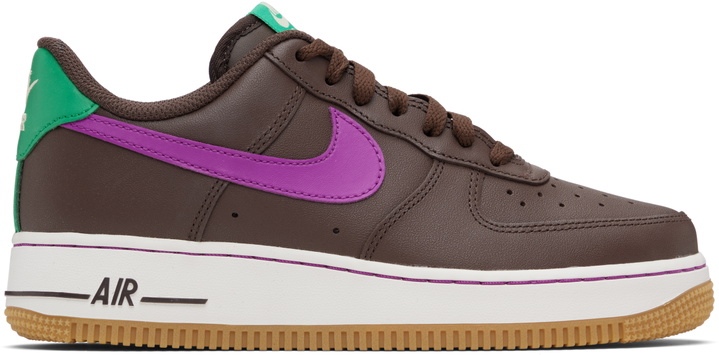 Photo: Nike Brown Air Force 1 '07 Sneakers