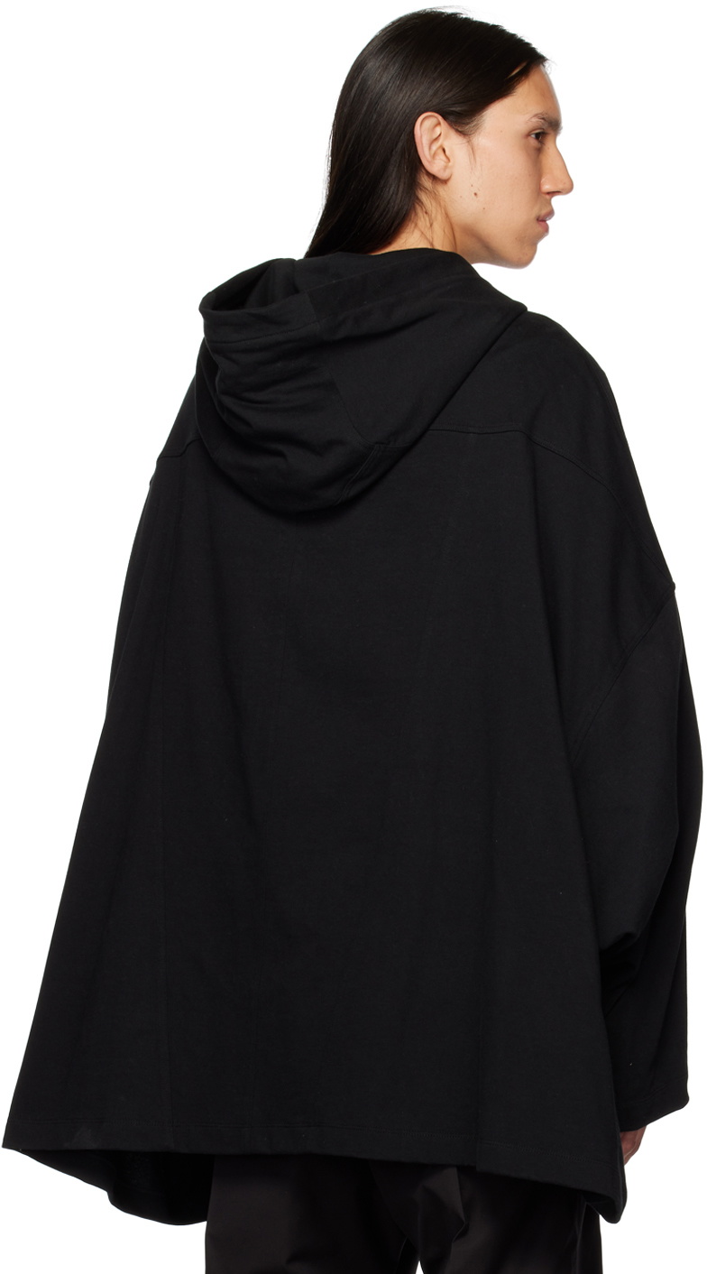 Peter Hooded Cropped Jacket in Black/Natural – SVRN