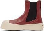 Marni Burgundy Pablo Chelsea Boots