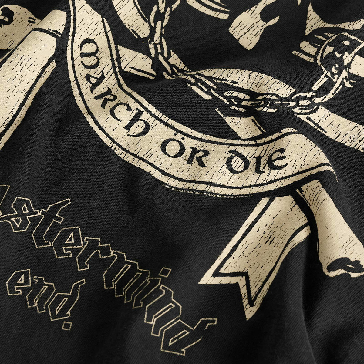END. Men's x MASTERMIND WORLD x Motorhead March or Die T-Shirt in Black