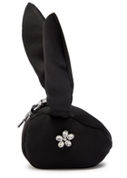 Simone Rocha Hare Embellished Satin bag Charm - Black - One Size