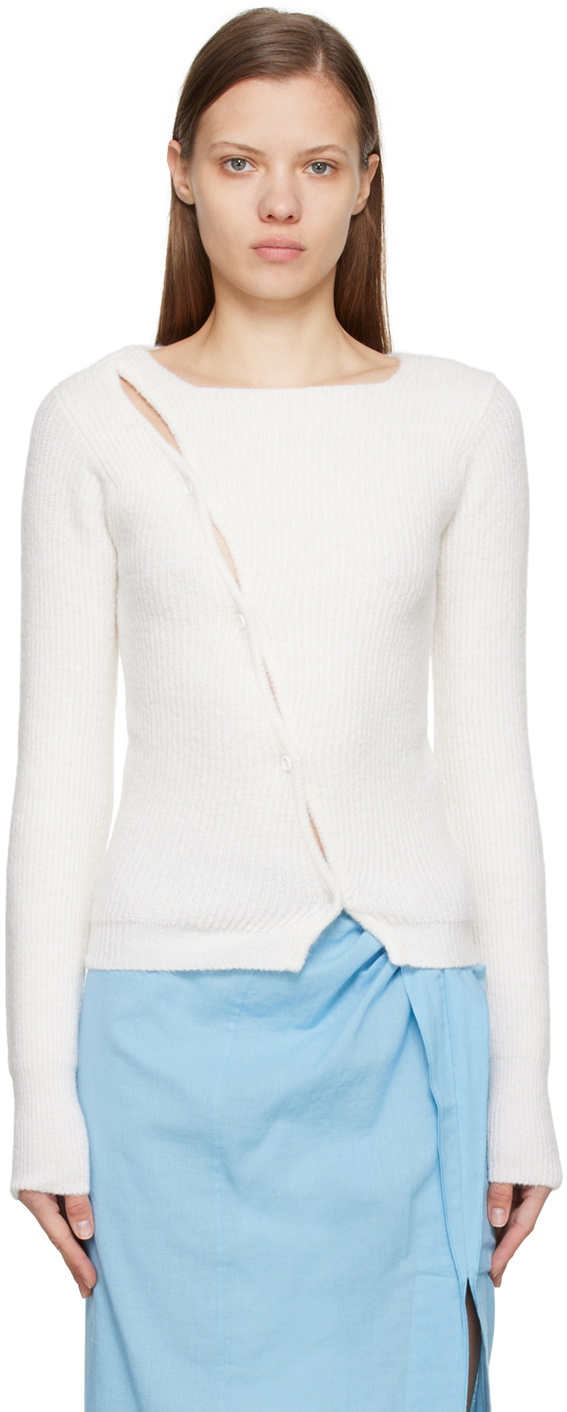 Jacquemus Off-White Le Papier 'La Maille Pau' Cardigan Jacquemus