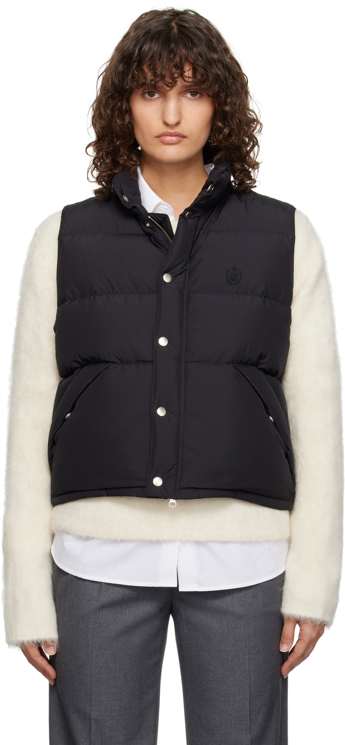 Dunst Black Quilted Down Vest