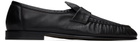 The Row Black Soft Loafers