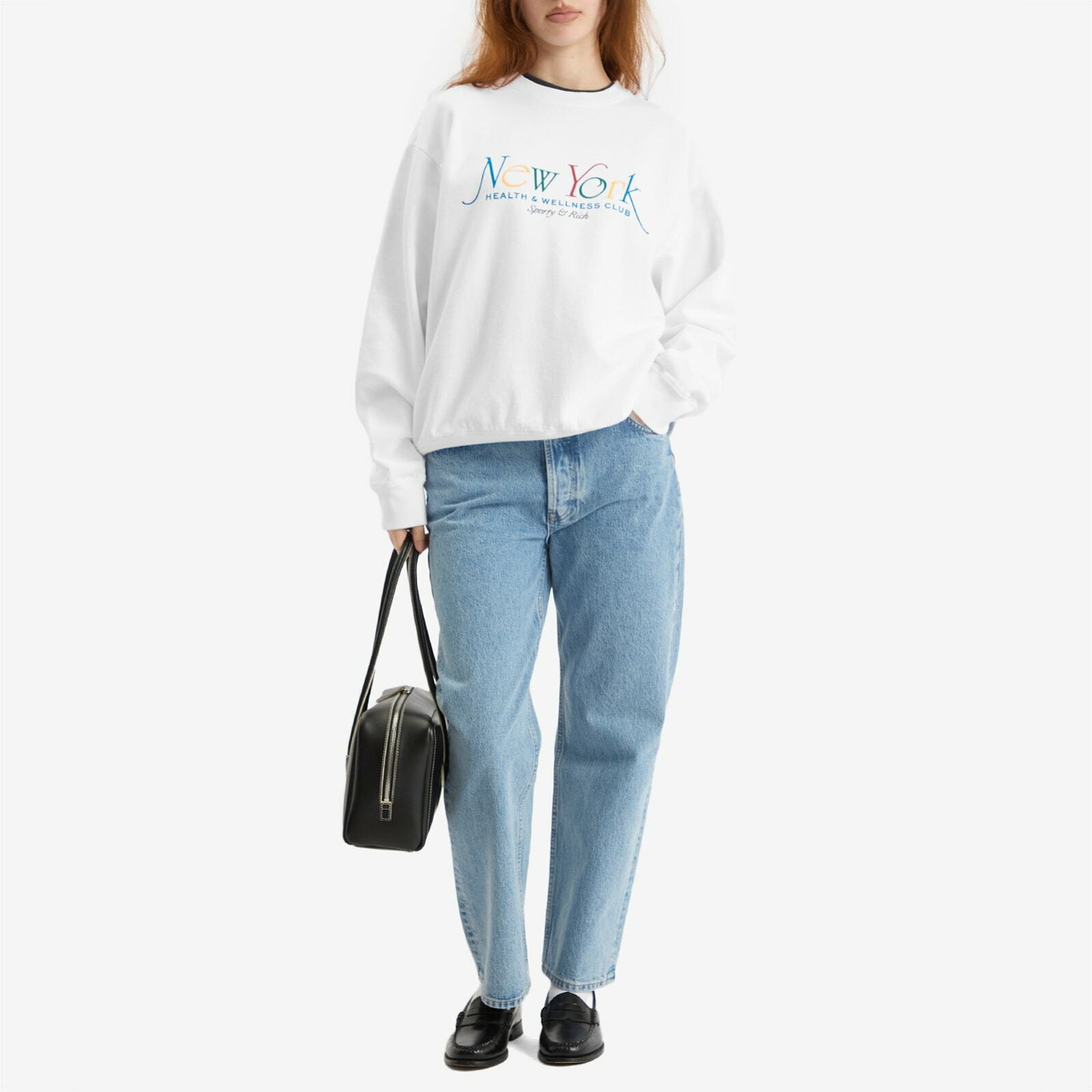 Sporty & Rich Women's NY 94 Crew Sweatshirt in Multi