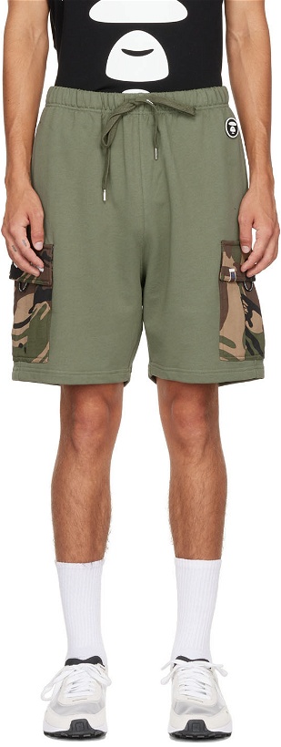 Photo: AAPE by A Bathing Ape Green Cargo Shorts