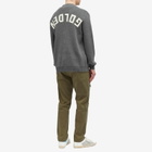 Golden Goose Men's Back Logo Cardigan in Dark Grey Melange