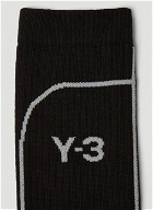 Logo Intarsia Socks in Black