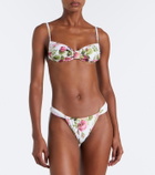 Montce Devin floral bikini top