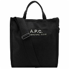 A.P.C. Recuperation Tote Bag in Black