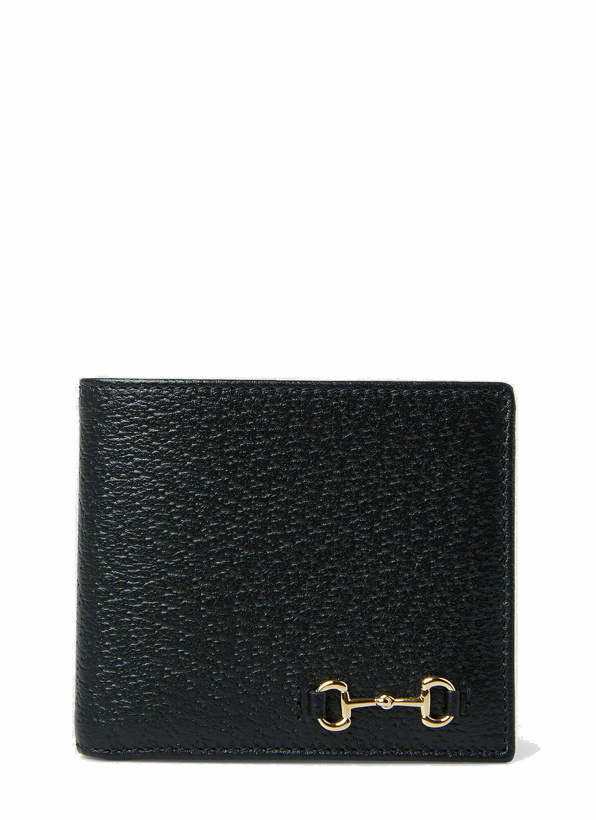 Photo: Horsebit Bifold Wallet in Black