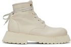 Marsèll Off-White Micarro Lace-Up Ankle Boots