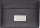 MM6 Maison Margiela Black Leather Card Holder