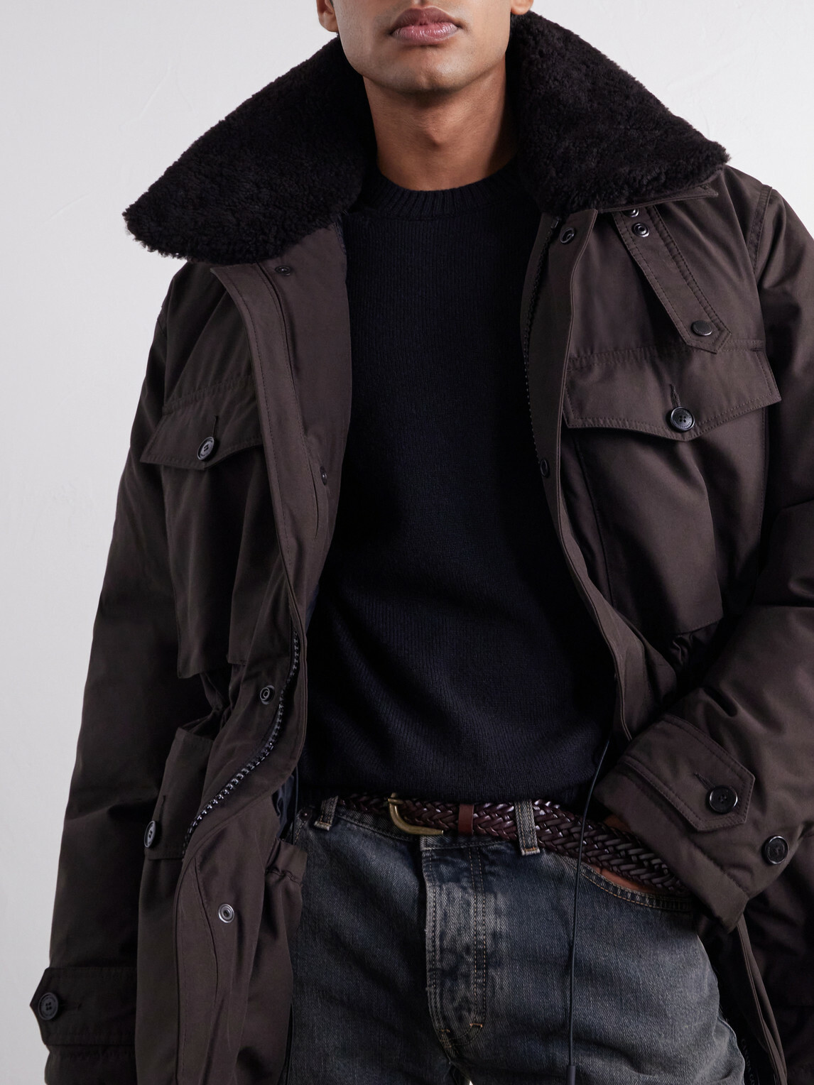 Canada Goose - Scout Shearling-Trimmed Shell Down Jacket - Brown