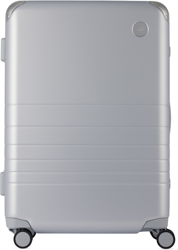 Photo: Monos Silver Hybrid Check-In Medium Suitcase