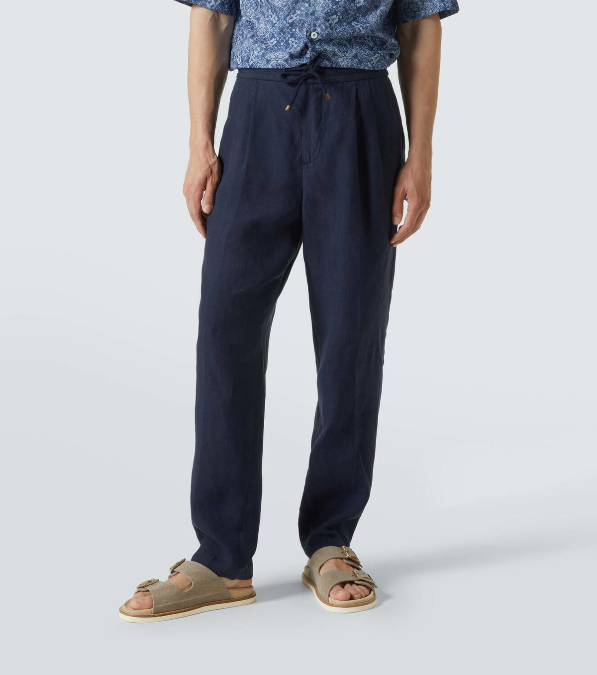 Brunello Cucinelli Linen straight pants Brunello Cucinelli