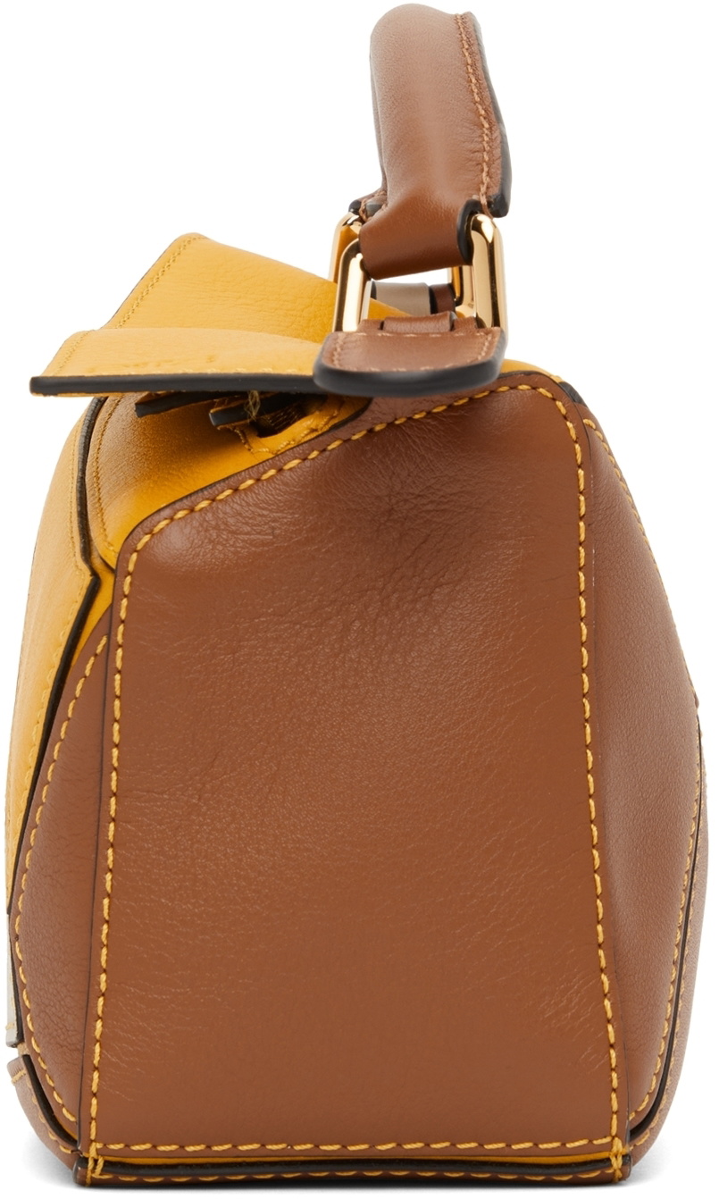 Loewe Small Puzzle Shoulder Bag in Yellow