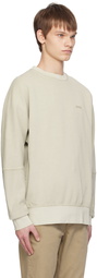 BOSS Beige Relaxed-Fit Sweatshirt