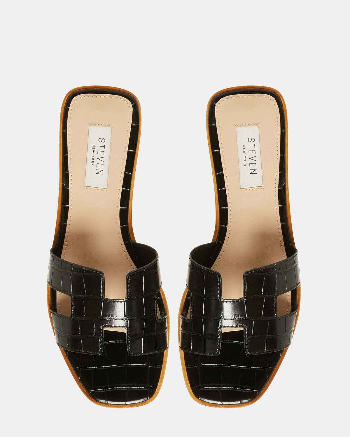 Steve Madden Hadyn Sandals in Black Exotic