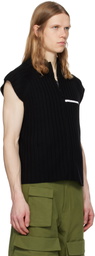 SPENCER BADU Black Knitted Vest