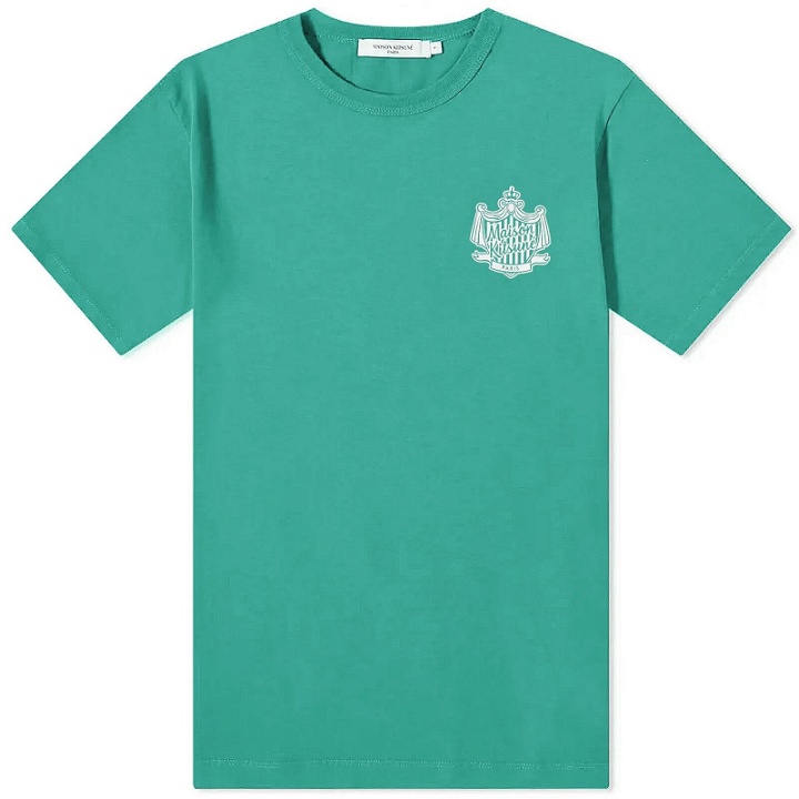 Photo: Maison Kitsuné Men's Crest T-Shirt in Tropical Green