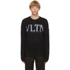 Valentino Black Mohair VLTN Sweater