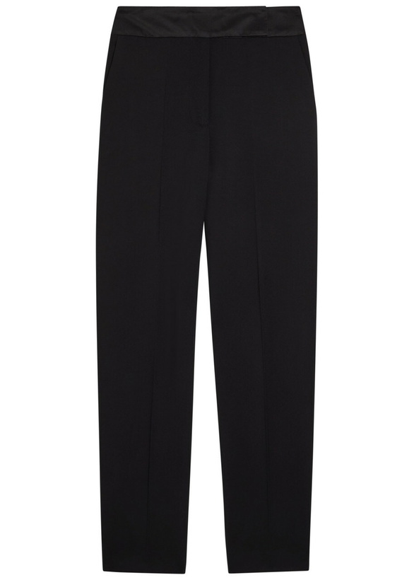 Photo: Joseph Aix Tapered Stretch-crepe Trousers Black