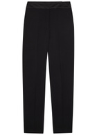 Joseph Aix Tapered Stretch-crepe Trousers Black