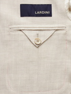 Lardini - Linen and Wool-Blend Hopsack Blazer - Neutrals