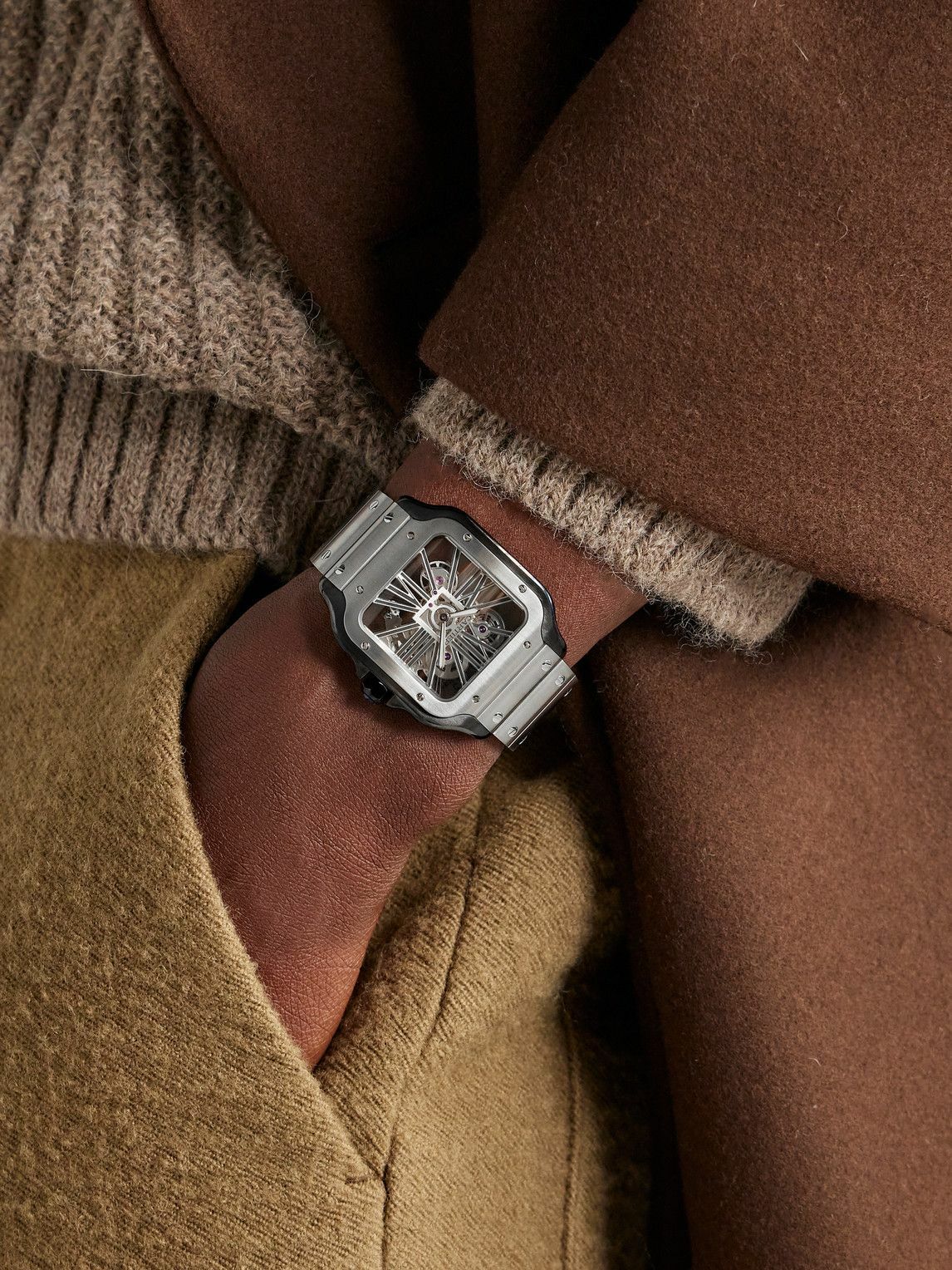 Cartier Santos de Cartier Hand-Wound Skeleton