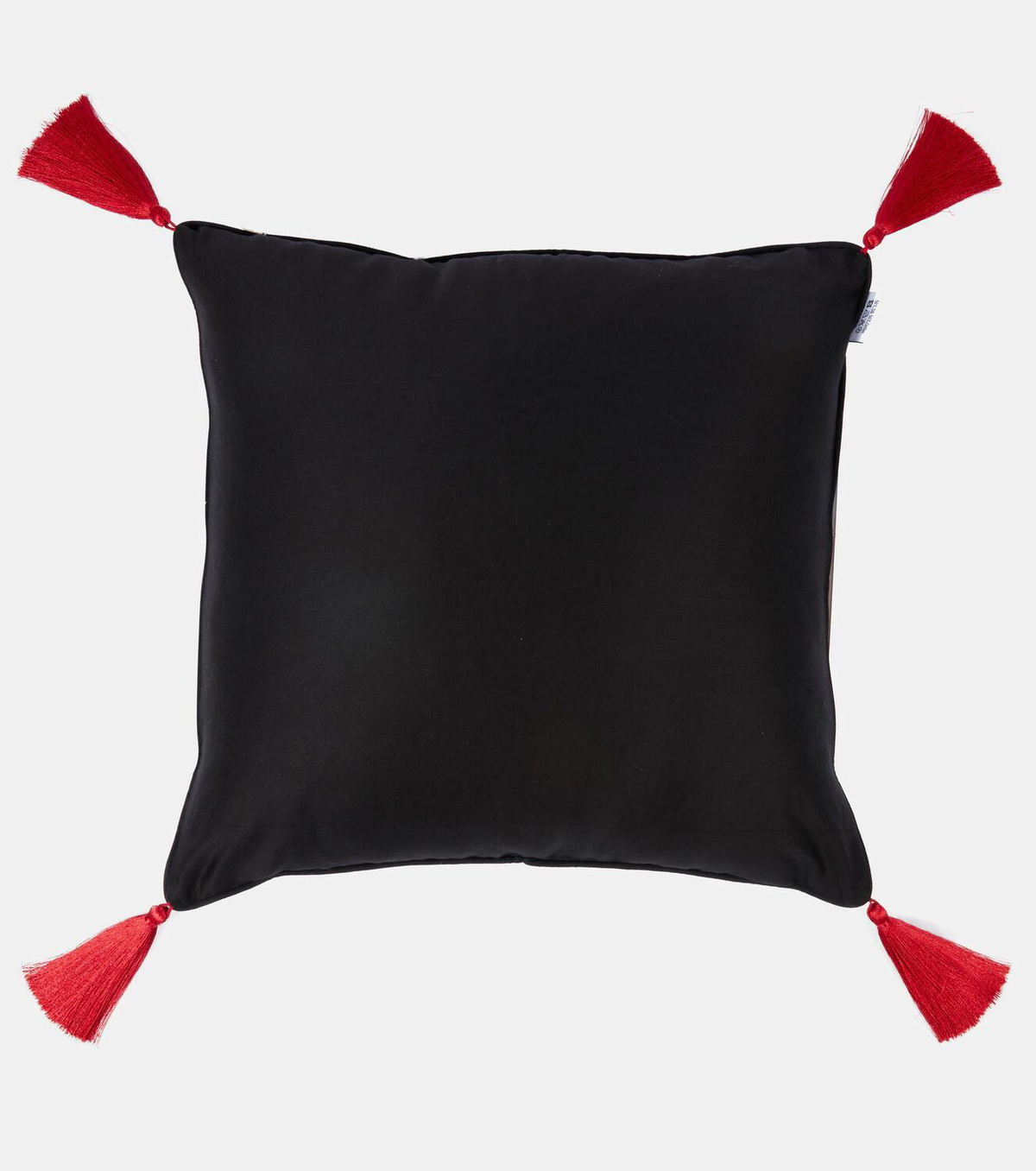 Les-Ottomans Peacock silk cushion by Matthew Williamson