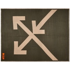 Off-White Arrow Logo Blanket in Powder