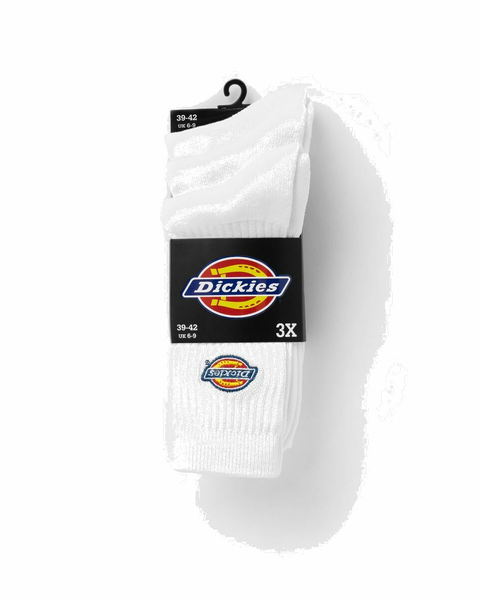 Photo: Dickies Valley Grove Socks (3 Pack) White - Mens - Socks