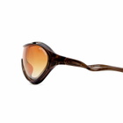 Le Specs x No Problemo Iris Sunglasses in Cocoa/Fire Grad 