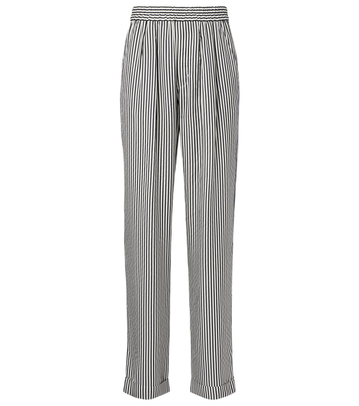 Photo: Tom Ford Striped silk straight pants