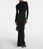 Balenciaga Turtleneck jersey maxi dress