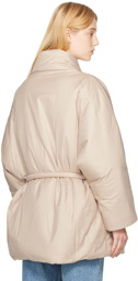 AMOMENTO Beige Wrap Jacket