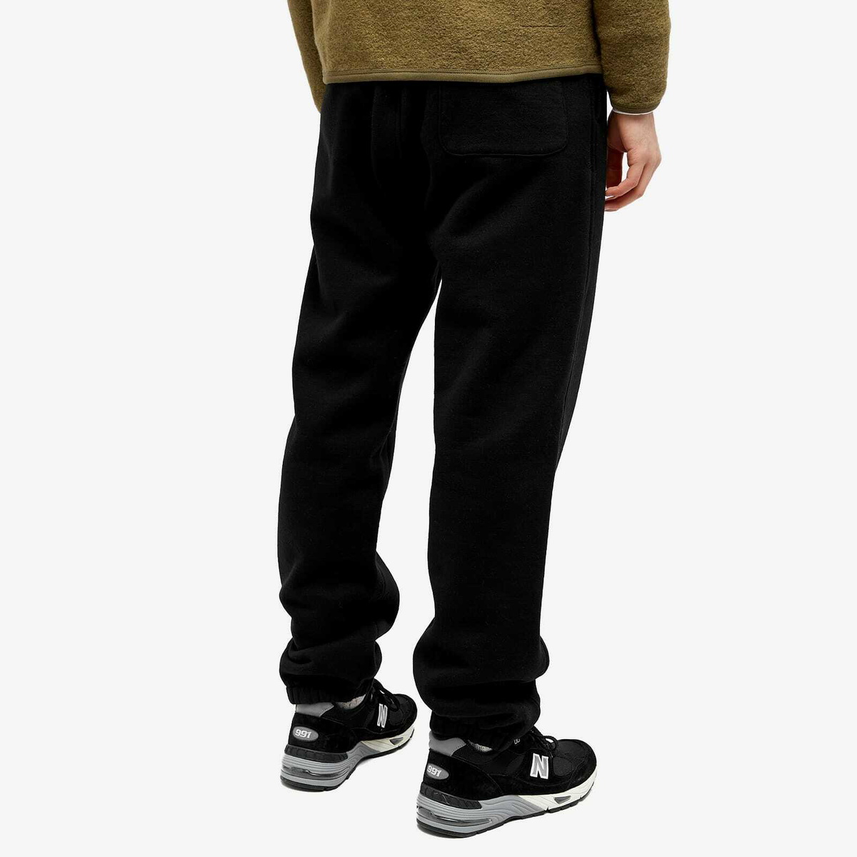 Auralee SMOOTH SOFT SWEAT P/O Black 0 Auralee Men's Smooth Soft