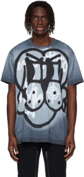 Givenchy Grey & Blue Chito Edition Oversized T-Shirt